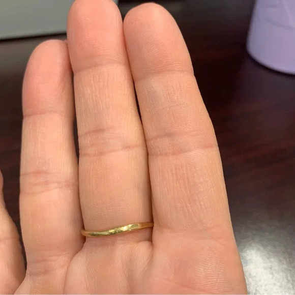 Avon goldtone  Touching Hearts Ring size 9 NIB vintage 1984 - Picture 4 of 5